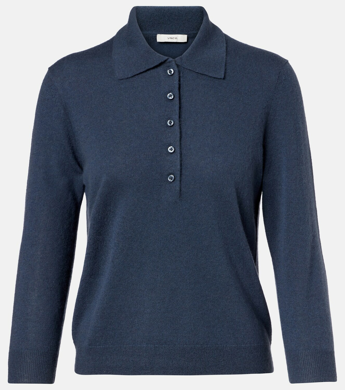 Vince Cashmere and silk polo sweater