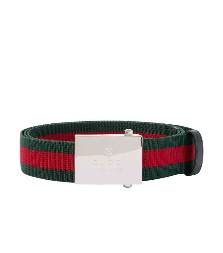 Photo: Gucci Web Stripe canvas belt