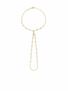 Jacquie Aiche 14K Yellow Gold Double Stem Diamond Finger Bracelet