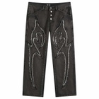 Thug Club Men's Tribal Denim Jeans in Black