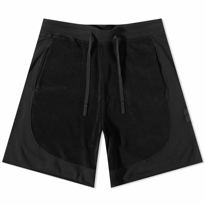 Photo: Stone Island Shadow Project Men's Cotton Terry Sweat Short in Black