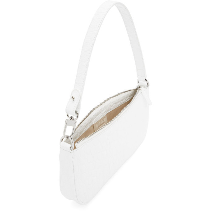 BY FAR White Croc Rachel Bag – BlackSkinny