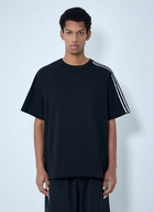 Y-3 Striped Shoulder Cotton T-Shirt
