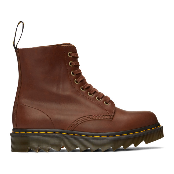 Photo: Dr. Martens Tan 1460 Ziggy Pascal Lace-Up Boots