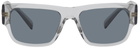 Versace Grey Medusa Stud Sunglasses