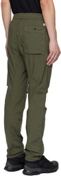 C.P. Company Green Garment-Dyed Cargo Pants