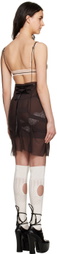 nastyamasha SSENSE Exclusive Brown Mini Dress