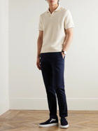 Mr P. - Golf Textured-Knit Organic Cotton Polo Shirt - Neutrals