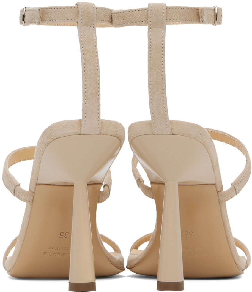 GIABORGHINI Beige Adaline Heeled Sandals