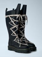 Rick Owens x Dr. Martens 1B60 Quad Sole Pentalace Boots