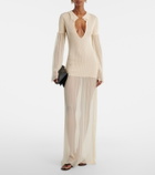 Aya Muse Calla cutout ribbed maxi dress