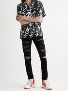 AMIRI - Playboy Camp-Collar Printed Silk-Twill Shirt - Black