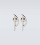 Balenciaga Typo logo earrings
