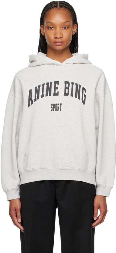 Photo: ANINE BING Gray Harvey Hoodie