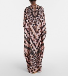 Pucci Manuba silk crêpe de chine kaftan