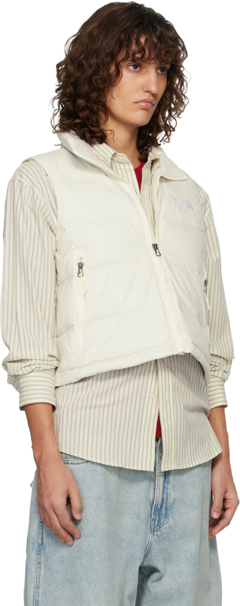 The North Face White Hydrenalite A-Line Down Vest