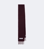 Acne Studios Fringed alpaca, wool, and mohair-blend scarf