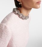 Valentino Embellished tweed minidress