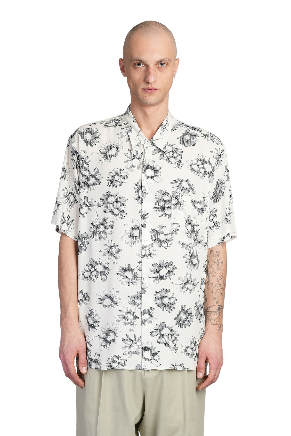 Magliano Beige Leopard Twisted Shirt Magliano