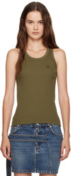 Coperni Khaki Logo Tank Top
