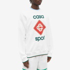 Casablanca Men's Casa Sport Crew Sweat in Off-White