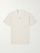 Sunspel - Linen-Piqué Polo Shirt - Neutrals