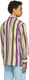 Phlemuns Multicolor Striped Slip Up Shirt