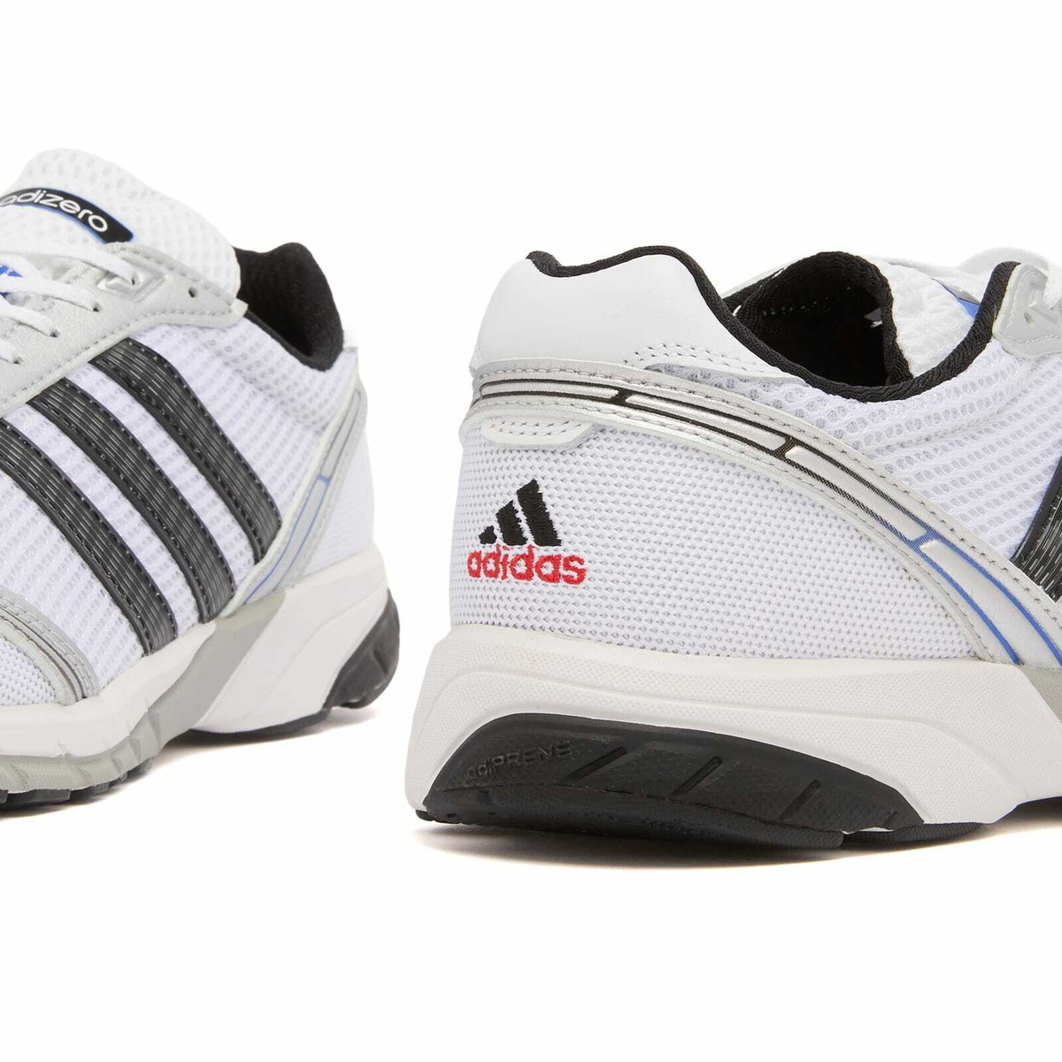 Adidas Adizero Adios OG Sneaker in White/Hi-Res Blue