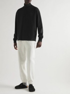 LE 17 SEPTEMBRE - Cotton Mock-Neck Sweatshirt - Black