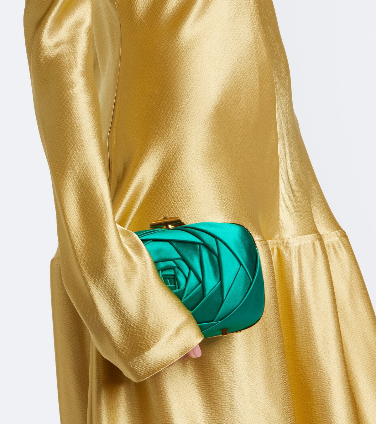 Roger Vivier Rose Vivier satin clutch