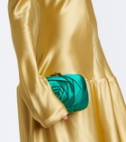 Roger Vivier Rose Vivier satin clutch