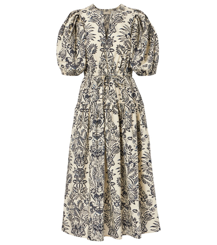 Photo: Ulla Johnson Harriet printed cotton poplin midi dress