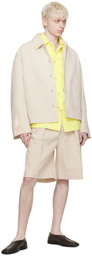 Nanushka Yellow Caspian Shirt