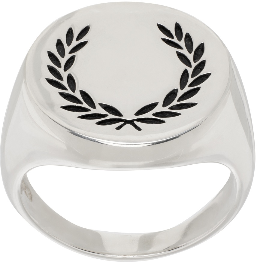 Fred Perry Silver Laurel Wreath Ring Fred Perry