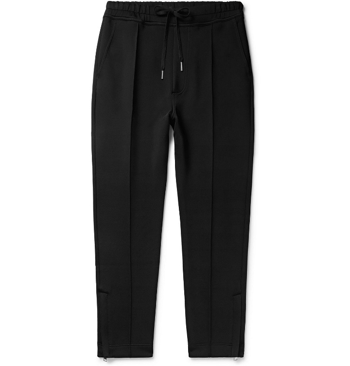 Photo: TOM FORD - Slim-Fit Stretch-Jersey Drawstring Sweatpants - Black