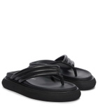The Attico Alton leather thong sandals
