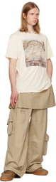 Collina Strada Khaki Lawn Skirt Cargo Pants