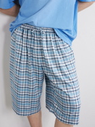 Acne Studios - Ressa Straight-Leg Checked Casual Shorts - Blue