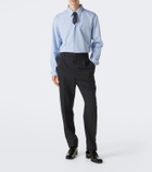 Saint Laurent Striped cotton poplin shirt