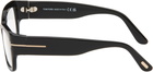 TOM FORD Black Rectangular Blue Light Glasses
