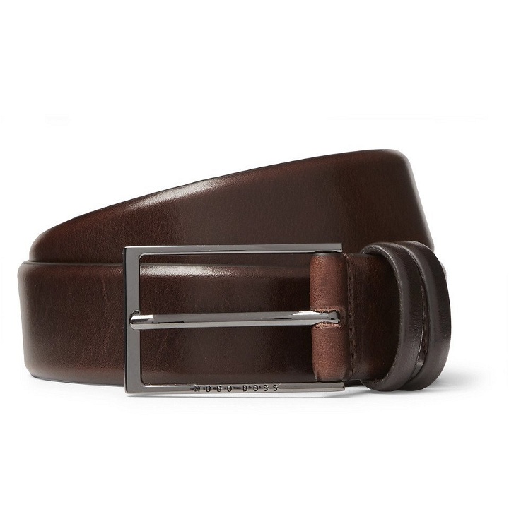 Photo: Hugo Boss - 3.5cm Brown Carmello Leather Belt - Men - Brown