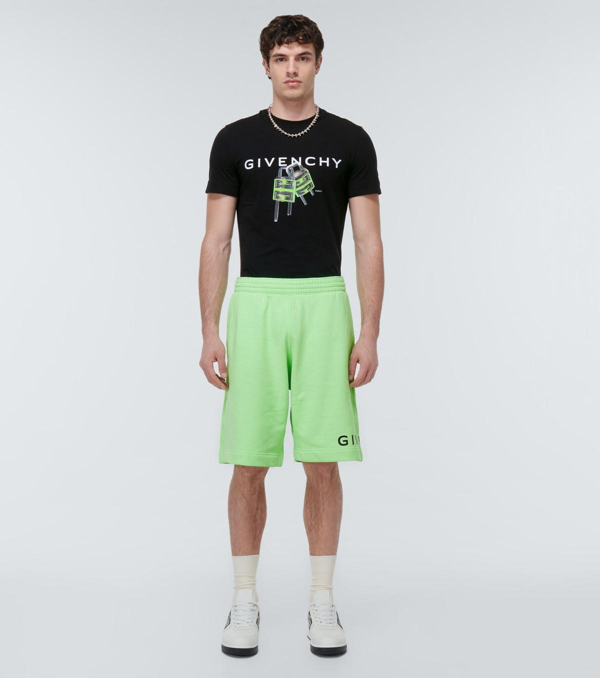 Givenchy - 4G Padlock printed cotton T-shirt Givenchy