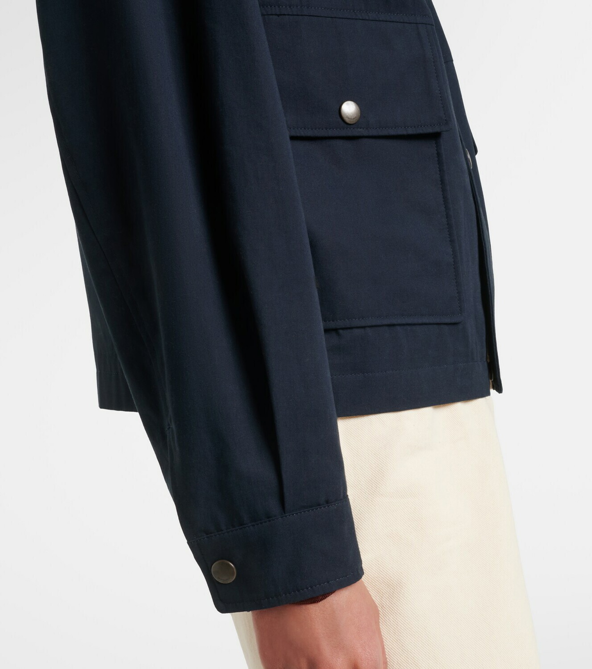 Saint Laurent Reversible cotton blouson jacket