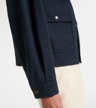 Saint Laurent Reversible cotton blouson jacket