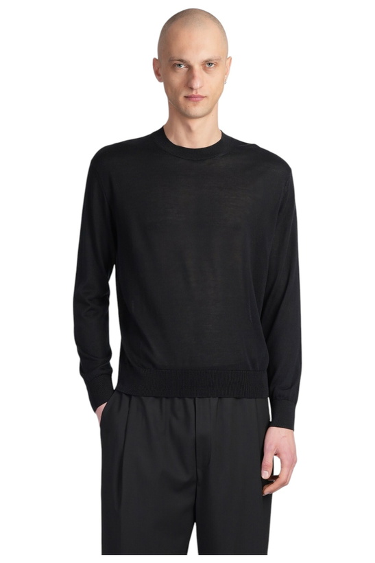Photo: Laneus Knitwear In Black Wool And Polyester