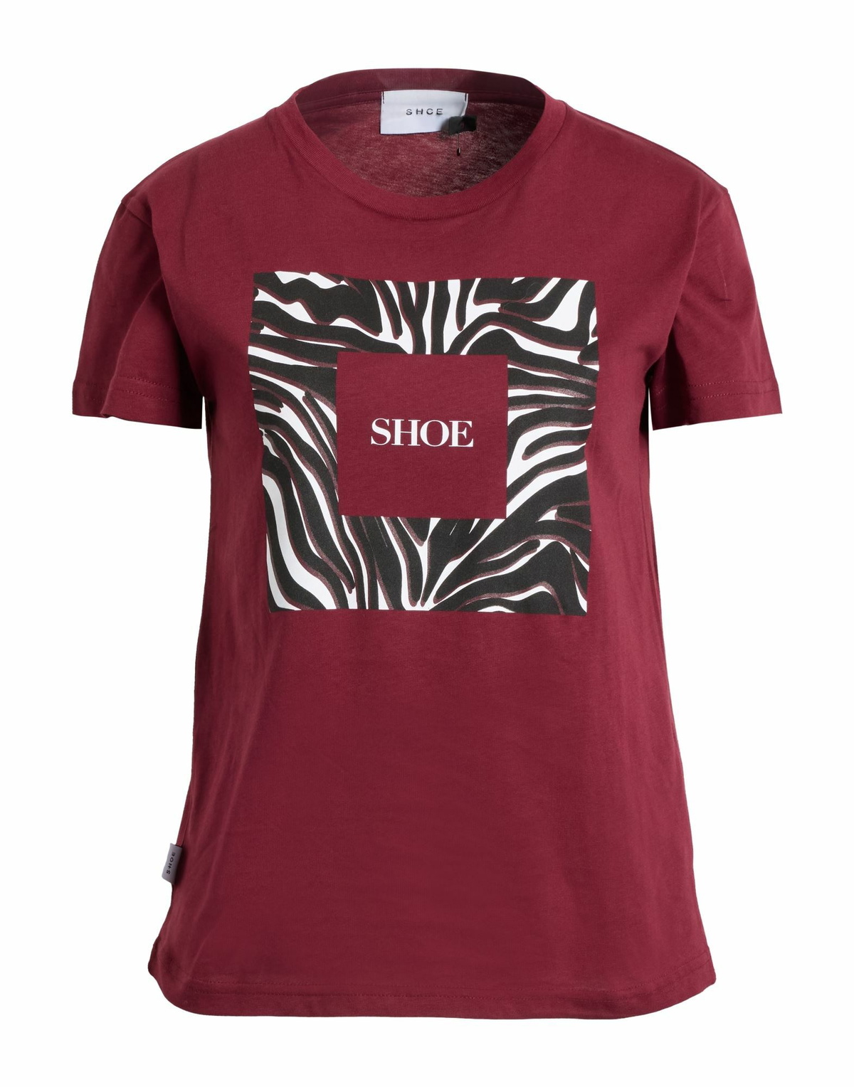 Shoe Womens T-shirt Burgundy