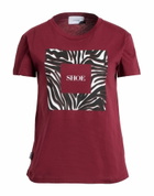 Shoe Womens T-shirt Burgundy