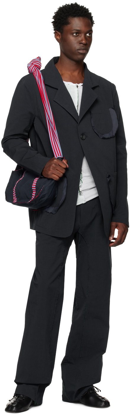 Edward Cuming Navy Single-Button Blazer
