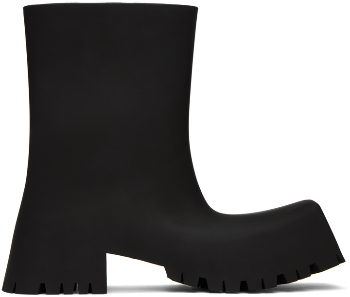 Photo: Balenciaga Black Trooper Ankle Boots