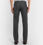 Canali - Virgin Wool-Flannel Trousers - Men - Dark gray